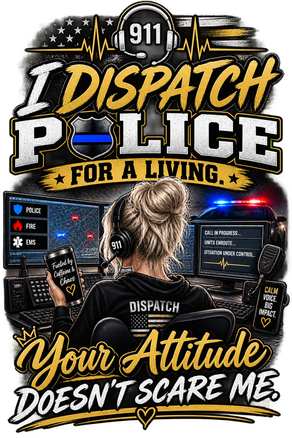 I Dispatch police for a living